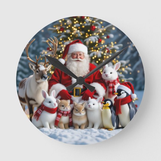 Kerst wandklok (Voorkant)