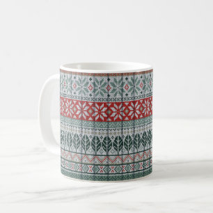 Kerst warm breien koffiemok