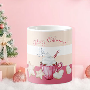 Kerst Warm Cacao En Koekjes Waterverf Koffiemok