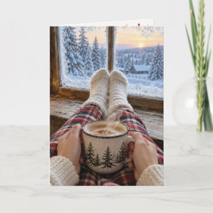 Kerst Warm Chocolademelk Kaart