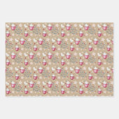 Kerst, warme cacao en koekjes inpakpapier vel (Voorkant)