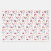 Kerst, warme cacao en koekjes inpakpapier vel (Voorkant)