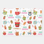 Kerst-warme cacao, Ginger Cookies Inpakpapier Vel (Voorkant 3)