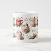 Kerst Warme Cacaokop Grote Koffiekop (Voorkant)