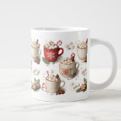 Kerst Warme Cacaokop Grote Koffiekop (Rechts)