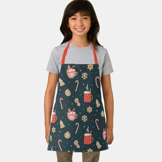 kerst, warme cacaotijd schort (Insitu)