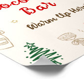 Kerst Warme Chocolade Bar Poster (Hoek)