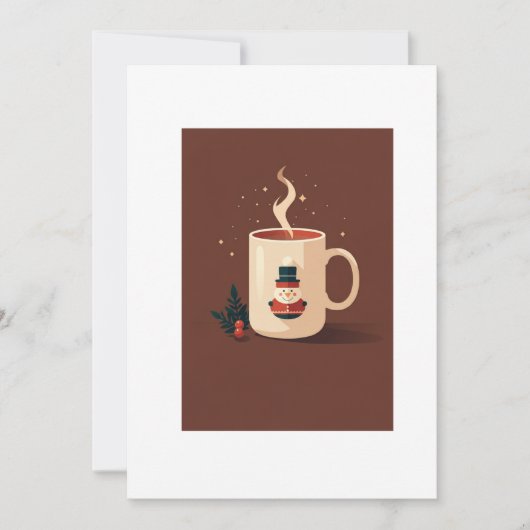 kerst warme chocolademelk kaart (Voorkant)