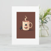 kerst warme chocolademelk kaart (Staand voorkant)