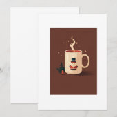kerst warme chocolademelk kaart (Voorkant / Achterkant)
