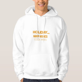 Kerst warme wensen, koele vibes hoodie