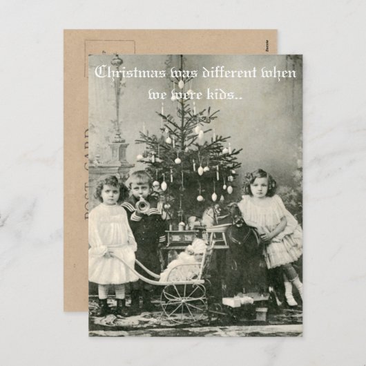  "Kerst was anders" grappige foto Feestdagenkaart (Voorkant / Achterkant)