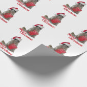 Kerst Wasbeer Bende Vrolijk Kerstfeest Cadeaupapier (Hoek)