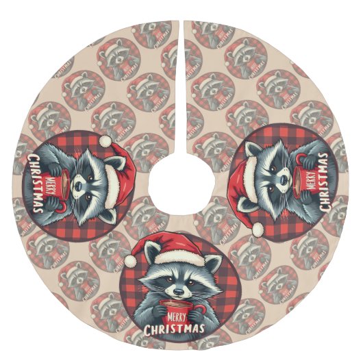 Kerst Wasbeer Cacaocheer Kerstboom Rok (Voorkant)