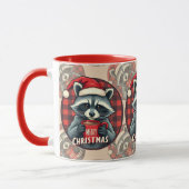 Kerst Wasbeer Cacaocheer Mok (Links)