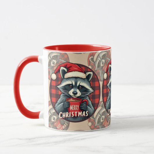 Kerst Wasbeer Cacaocheer Mok (Links)