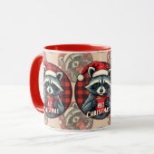 Kerst Wasbeer Cacaocheer Mok (Voorkant links)