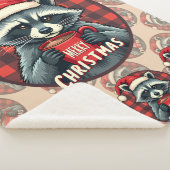 Kerst Wasbeer Cacaocheer Sherpa Deken (3/4)