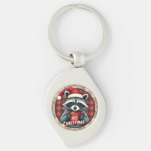 Kerst Wasbeer Cacaocheer Sleutelhanger