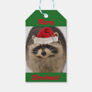 Kerst wasbeer Cadeau Labels Cadeaulabel