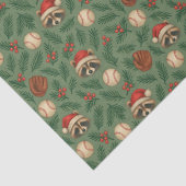 Kerst Wasbeer Honkbal Tissuepapier (Detail)