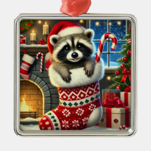 Kerst Wasbeer Ornament