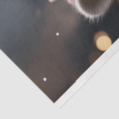 Kerst wasbeer roze jas R.Facing Decoupage Tissuepapier (Detail)