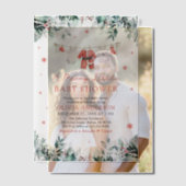 Kerst waslijn een vrolijk klein Baby shower Vellum Uitnodigingen (Offset (Koppel))