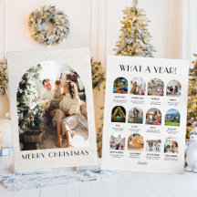 Kerst Wat een Jaar Goud Modern 12 Foto