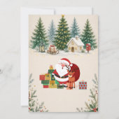 Kerst Watercolor Feest Uitnodiging (Achterkant)