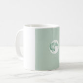 Kerst Watercolor Mok - Wit & Groen (Voorkant links)