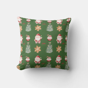 Kerst Watercolor Patroon Worp Kussen