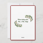 Kerst Watercolor Platte Vakantietkaart Feestdagenkaart (Achterkant)