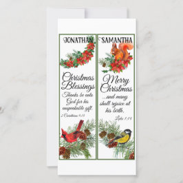 Kerst Watercolor Zegen Schrift Boekleggers Kaart