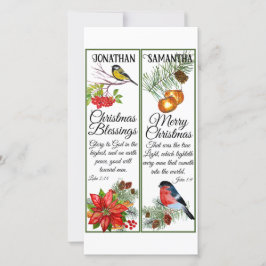 Kerst Watercolor Zegen Schriftuur Boeklegger Kaart