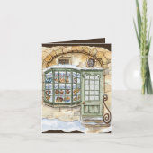 Kerst waterverf bakkerij tekst toevoegen feestdagen kaart (Voorkant)