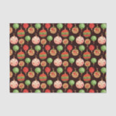 Kerst Waterverf Bauble Vakantie Decoraties Tissuepapier (Voorkant)