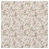 Kerst Waterverf bessen en botanicals Stof (Swatch)