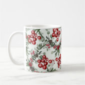 Kerst Waterverf bessenpatroon Koffiemok (Links)