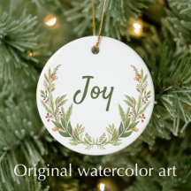 Kerst waterverf Bijbelvers van Joy Christian