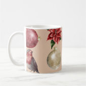 Kerst Waterverf Birds Baubles Patroon Koffiemok (Links)