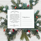 Kerst Waterverf Botanicals Fotocollage Feestdagenkaart