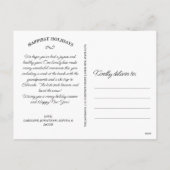 Kerst Waterverf Botanicals Fotocollage Feestdagenkaart (Achterkant)