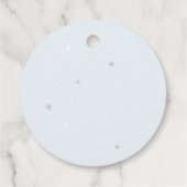 Kerst Waterverf Eerste Verjaardag Feest Bedankjes Labels (Achterkant)