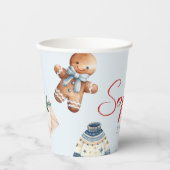 Kerst Waterverf Eerste Verjaardag Feest Papieren Bekers (Voorkant)