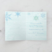 Kerst Waterverf Forest Deer Fox Beer Kardinaal Feestdagen Kaart (Binnen)