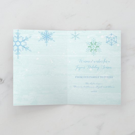 Kerst Waterverf Forest Deer Fox Beer Kardinaal Feestdagen Kaart (Binnen)