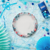 Kerst Waterverf Garland Papieren Borden Bordje (Feest)