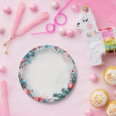 Kerst Waterverf Garland Papieren Borden Bordje (Feest)