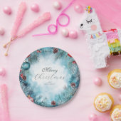 Kerst Waterverf Garland Papieren Borden Papieren Bordje (Feest)